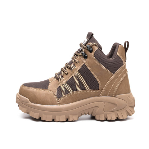 Anti Smashing Anti Piercing Four-Season Fashion High Top Safety Shoes