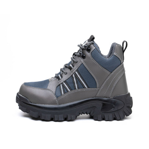 Anti Smashing Anti Piercing Four-Season Fashion High Top Safety Shoes