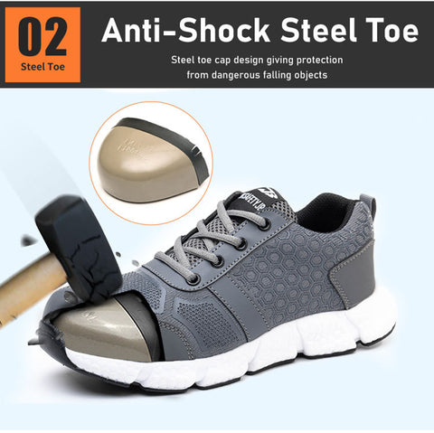 Anti Smashing Anti Stab Safety Shoes For Lightweight Hiking Shoes