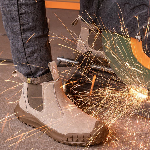 Electric Welding Anti-Spark Splash Boots High-Top Waterproof Safety Shoes
