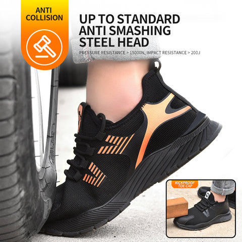 Steel Toe Cap Anti Smash Anti Puncture Casual Work Safety Shoes