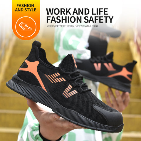 Steel Toe Cap Anti Smash Anti Puncture Casual Work Safety Shoes