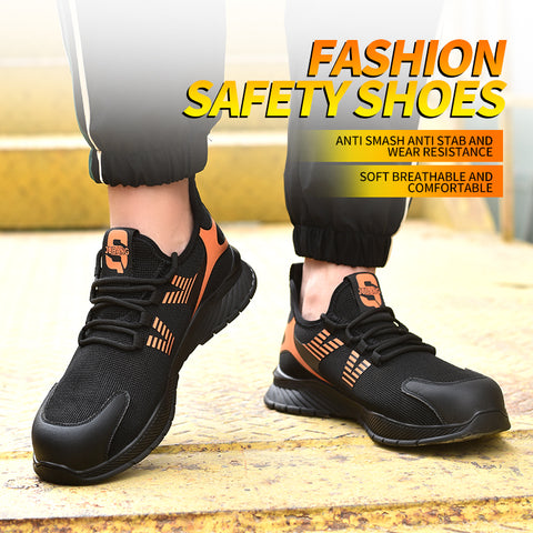 Steel Toe Cap Anti Smash Anti Puncture Casual Work Safety Shoes