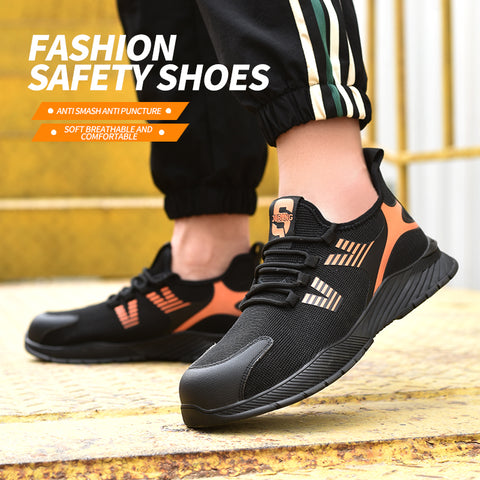 Steel Toe Cap Anti Smash Anti Puncture Casual Work Safety Shoes